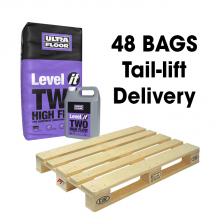 Ultra Floor Level It Two High Flow Flexible Two Part Self Levelling Compound 20kg Full Pallet (48 Bags & Bottle Tail Lift)